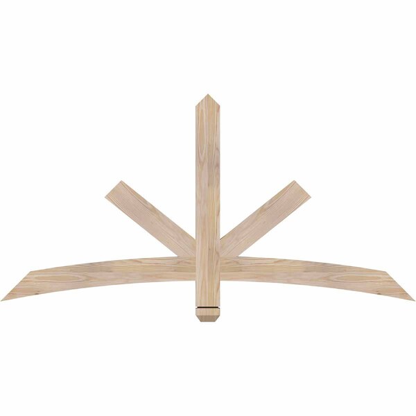 Ekena Millwork Alberta Smooth Timber Gable Bracket, Douglas Fir, 60"W x 30"H x 1 1/2"D x 3 1/2"F, 12/12 Pitch GBW060X30X0204ALB00SDF - main